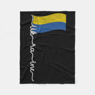 Cobertor De Velo Mastro de bandeira do orgulho ucraniano--Bandeira 