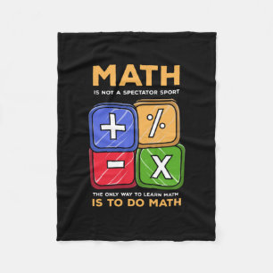 Cobertor De Velo Matemática