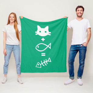 Cobertor De Velo Matemática de gatos