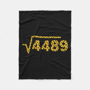 Cobertor De Velo Matemática Impressão de Leopardo Raiz Quadrada 448