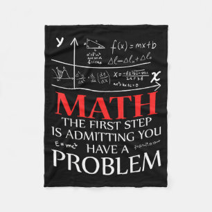 Cobertor De Velo Matemática O Primeiro Passo É Admitir Que Você Tem