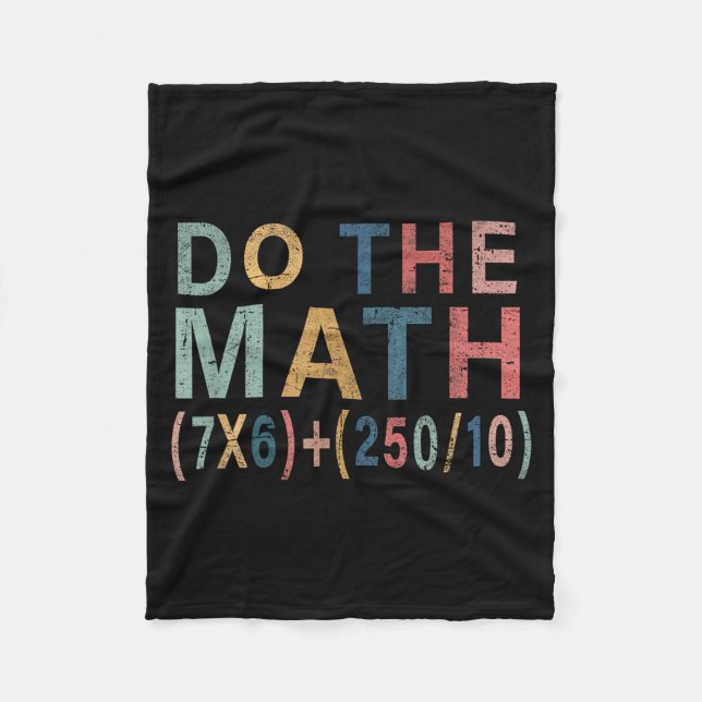 Cobertor De Velo Math Meme Funny Gift For Teacher, Student Men Wome (Frente)