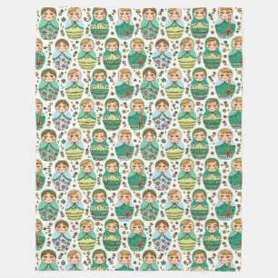 Cobertor De Velo Matreshka Fleece Blanket
