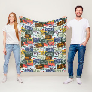 Cobertor De Velo Matrículas Assorted do carro