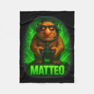 Cobertor De Velo Matteo Meme Cérebro Italiano Podre Goblin Gravata