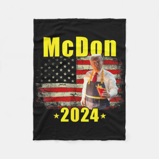 Cobertor De Velo Mcdon Engraçado Donald Trump Batata Frita Cozinhan