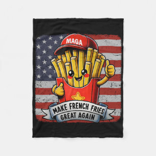 Cobertor De Velo Mcdon Engraçado Donald Trump Batata Frita Cozinhan