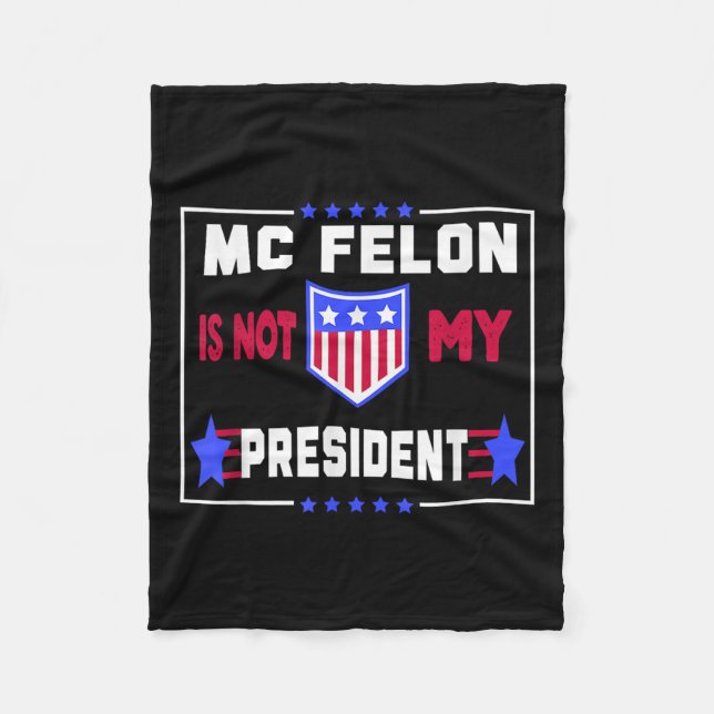 Cobertor De Velo Mcfelon Não É Meu Presidente (Frente)