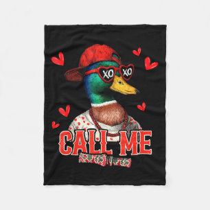 Cobertor De Velo Me Chame de Caça ao Pato-real Feliz Dia dos Namora