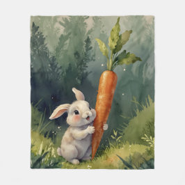 Cobertor De Velo Meadow Bunny Sonha: Cozy Fleece Blanket