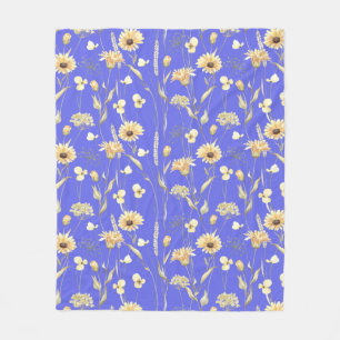 Cobertor De Velo Meadow cotage impressão azul