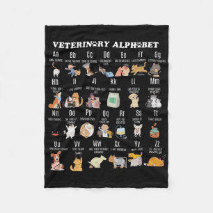 Cobertor De Velo Medicina Veterinária Alfabeto Enfermeiro Enfermeir