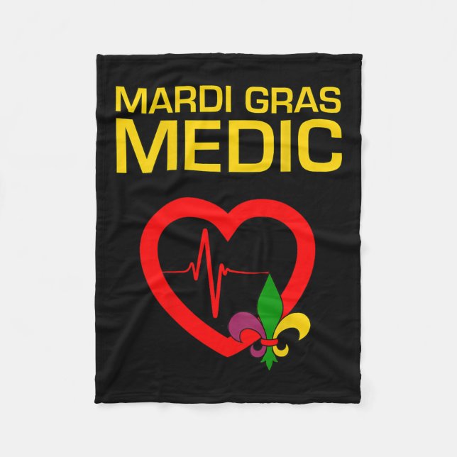 Cobertor De Velo Médico de Mardi Gras (Frente)