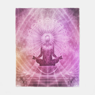 Cobertor De Velo Meditação espiritual de Yoga Zen Colorida