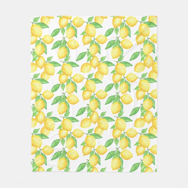 Cobertor De Velo Mediterrenean Citrus Lemon pattern (Frente)