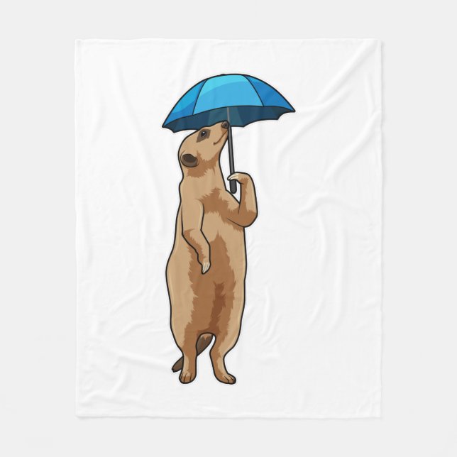 Cobertor De Velo Meerkat com guarda-chuva (Frente)