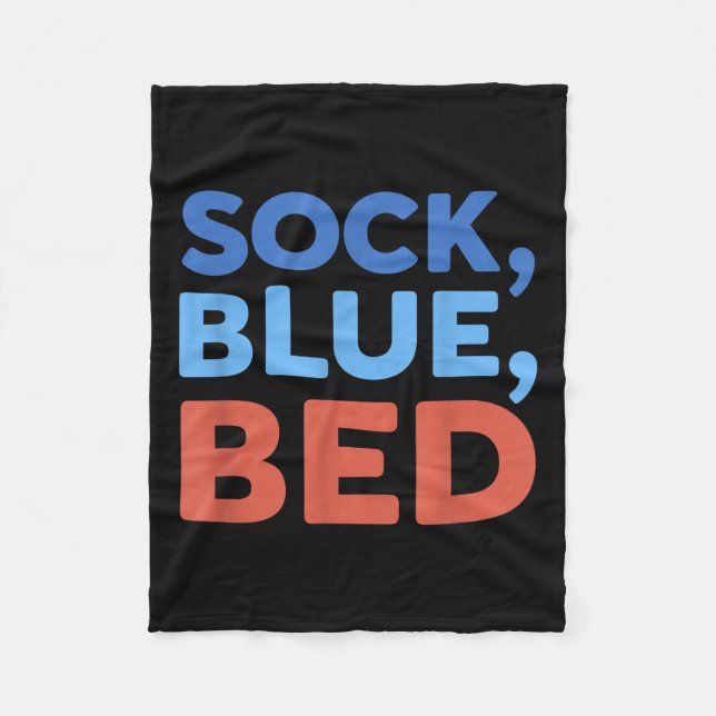 Cobertor De Velo Meia Azul Cama Meme Engraçado _1  (Frente)