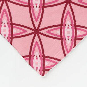 Cobertor De Velo meio século atômico moderno do Impressão - Rosa
