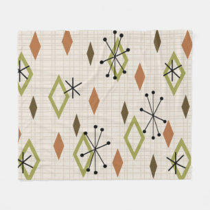 Cobertor De Velo Meio século de diamantes modernos "Nature Tones"