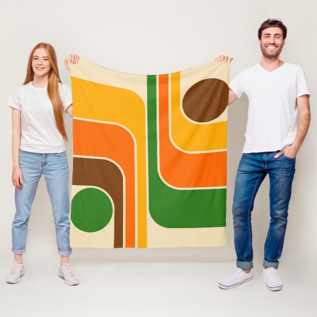 Cobertor De Velo Meio século Geométrico Moderno (In Situ)