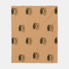 Cobertor De Velo Meio século Moderno Café Marrom