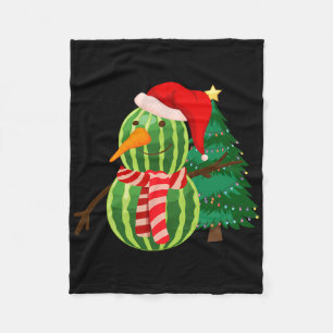 Cobertor De Velo Melancia engraçada de Natal Boneco de Neve - Natal