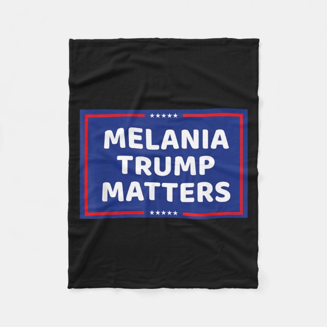 COBERTOR DE VELO MELANIA TRUMP (Frente)