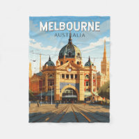 Melbourne Austrália Viagem Art Vintage