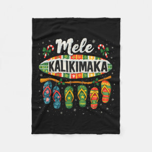 Cobertor De Velo Mele Kalikimaka Trocal Chinelo de Natal