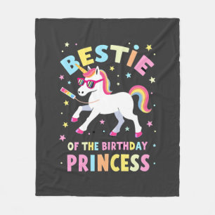 Cobertor De Velo Melhor Amiga da Princesa de Aniversário Menina Dab