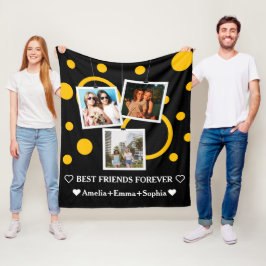 Cobertor De Velo Melhor Amigo para sempre, personalizado 3 Fotograf