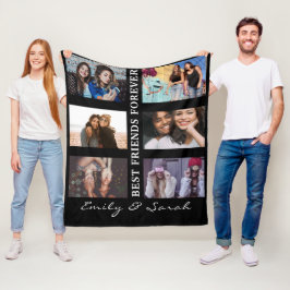 Cobertor De Velo Melhor Amigo para sempre Personalizar 6 Colagem de