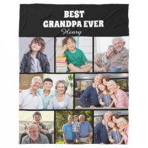 Melhor avô de todos 8Colagem de fotos Chic Preto