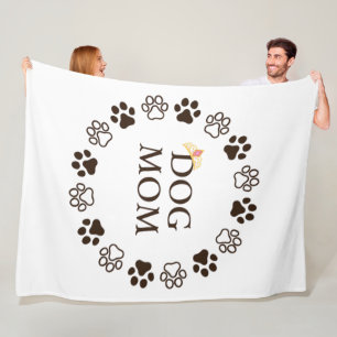 Cobertor De Velo Melhor Cachorro Mãe 60x80 Folha