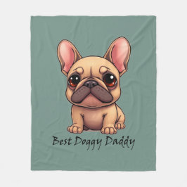 Cobertor De Velo Melhor Cachorro Papai Bulldog Francês Pet Cão Anim