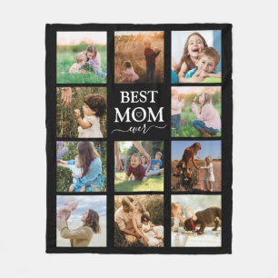 Cobertor De Velo Melhor Colagem de Fotos da Família Mãe Nunca Pre