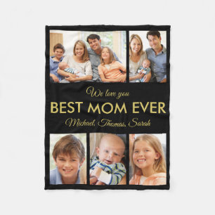 Cobertor De Velo Melhor Dia de as mães de Colagem de Fotos da Mãe
