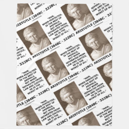 Cobertor De Velo Melhor do homem de Aristotle de justiça da lei dos