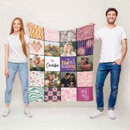 Cobertor De Velo Melhor Mãe Alguma Vez Padrões Modernos de Colagem 