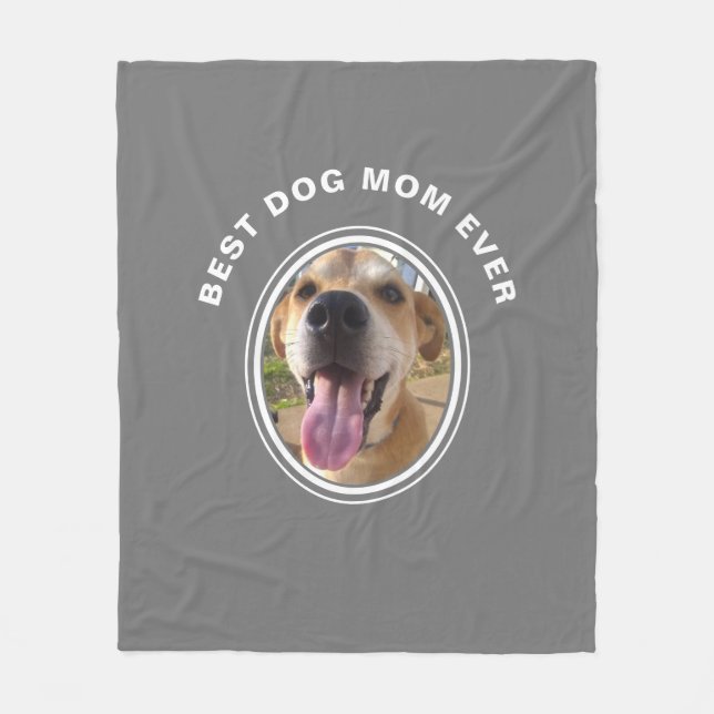 Cobertor De Velo Melhor Mãe De Cachorro Alguma Vez Sua Foto De Pet (Frente)
