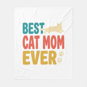 Cobertor De Velo Melhor Mãe de Gato de Todos os Tempos Design de Ga