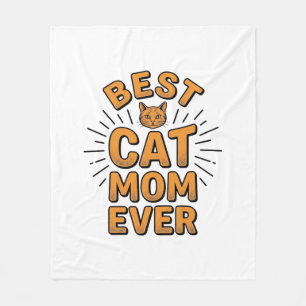 Cobertor De Velo Melhor Mãe de Gato de Todos os Tempos Design de Gr