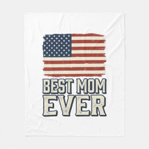 Cobertor De Velo Melhor Mãe de Todos os Tempos Camisa Vintage Ameri