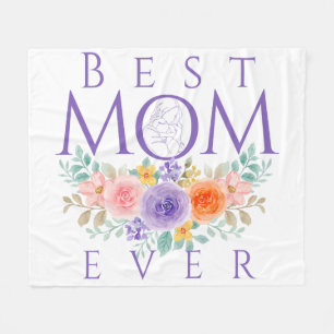 Cobertor De Velo Melhor Mãe Já Flores, Dia de as mães