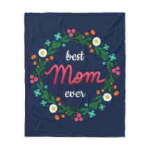 Melhor Mãe Nunca Elegante Marinho Corante Floral
