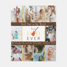 Cobertor De Velo Melhor Pai de Colagem de Fotografias do Dia de os 