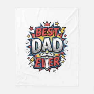 Cobertor De Velo Melhor Pai de Todos os Tempos Camisa Desenho de Gr