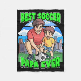 Cobertor De Velo Melhor Papai do Futebol de Todos os Tempos Celebre