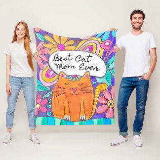 Cobertor De Velo Melhor Presente de Gata para Mãe que Ama Gatos
