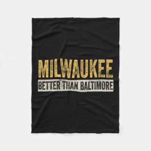 Cobertor De Velo Melhor que Baltimore Funny Trump Horrible City